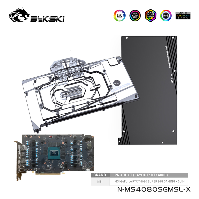 Rtx 4080 Water Cooling Block - Bykski Wasserblock für MSI Geforce RTX