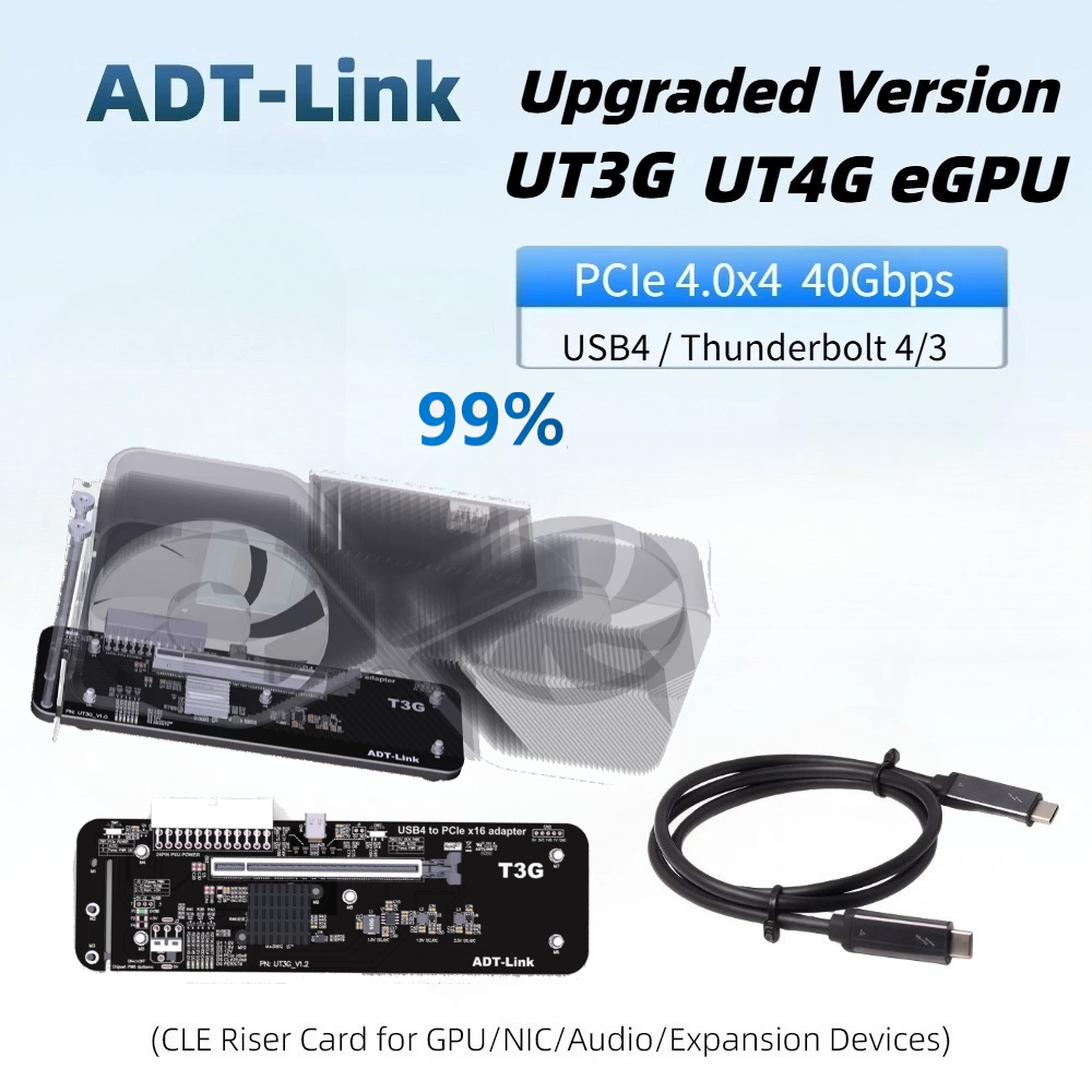 Verbesserte UT4G UT3G EGPU Thu – Gpu External Dock Egpu Thunderbolt 4 Bewertung und Preis