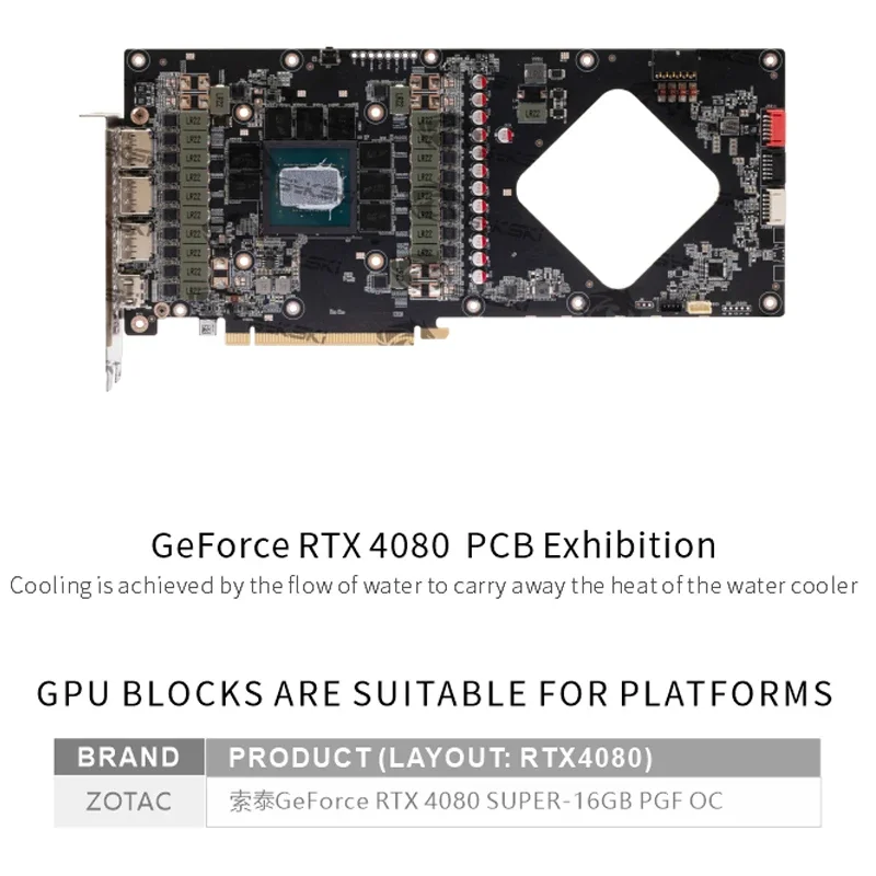 Bykski N-ST4080SPGF-X GPU-Bloc – Rtx 4080 Super 16Gb Bewertung und Preis